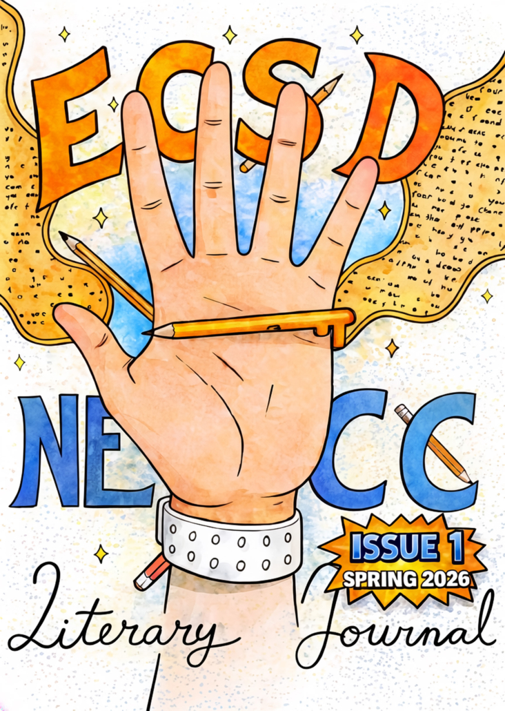 cover of journ shows outreached hand with NECC and ECSD written in the background