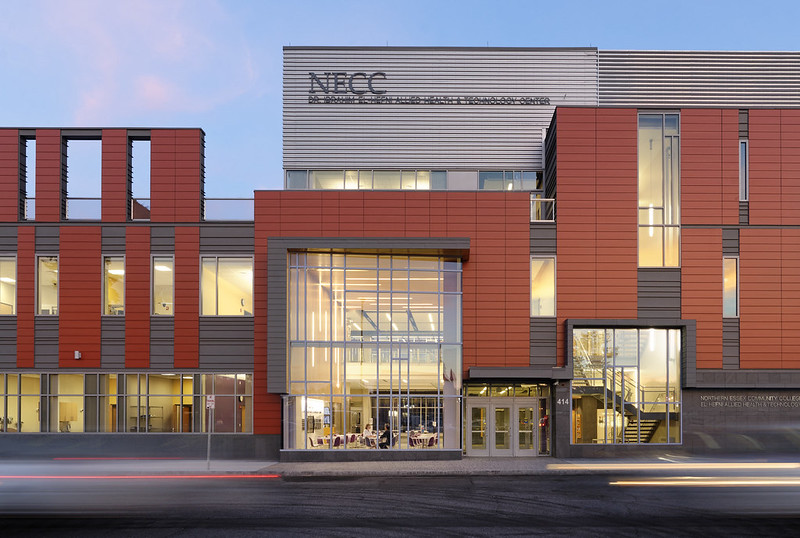 el hefni building at dusk