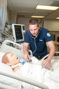 Jeff Tibbetts works on Sim Man