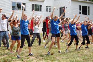 NECC Student Dancers lead an HGTV flash mob