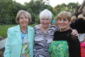 Women of NECC Board members Bette Jaffe and Carole O"Connor of Andover and Gerri Murphy of North Andover attended the Women's annual June event held this year at the home of Linda and Larry McHugh of North Andover.
