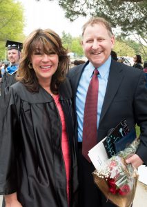 Respiratory Care graduate Laura Forman and husband Mark Forman, a member of the NECC Board of Trustees.