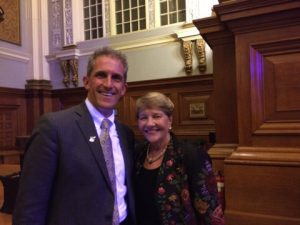 NECC President Lane Glenn and Toni Hays, president of Regis College.