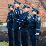 Members of the Lawrence Police Color Guard