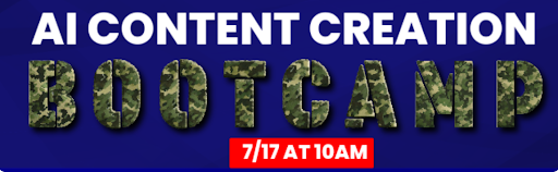 AI Content Creation Bootcamp Banner