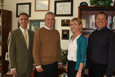 NECC President Lane Glenn, Shawn Patti, Sue Tashjian, and Kevin Mitchell