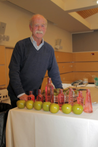 Bert ford of Ford Flowers donated his time and talents to the Women of NECC's annual tea.