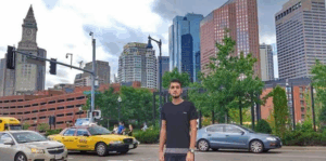 photo of Vasil Zisi on city street.