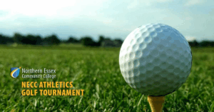 Graphic of golfball on top of a golf tee