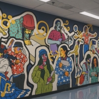 Vibrant Mural Anchors Newly Revamped Student Lounge